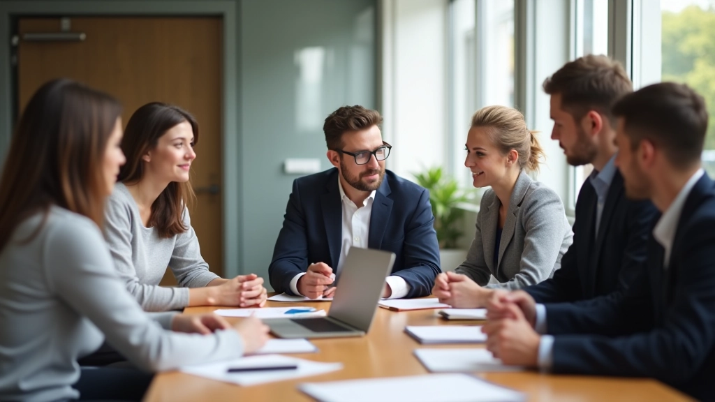 Team members in diverse roles during a planning session