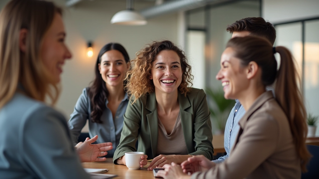 Team viert samen een succesvol project na consensus-beslissing te hebben genomen