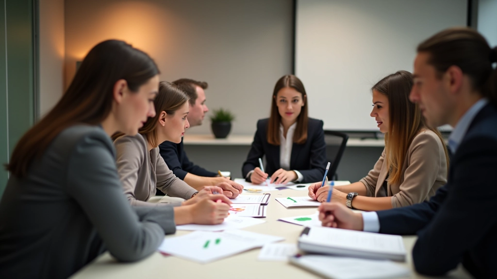 Team brainstorm sessie met notities op papier, gezichten tonen actieve deelname en openheid